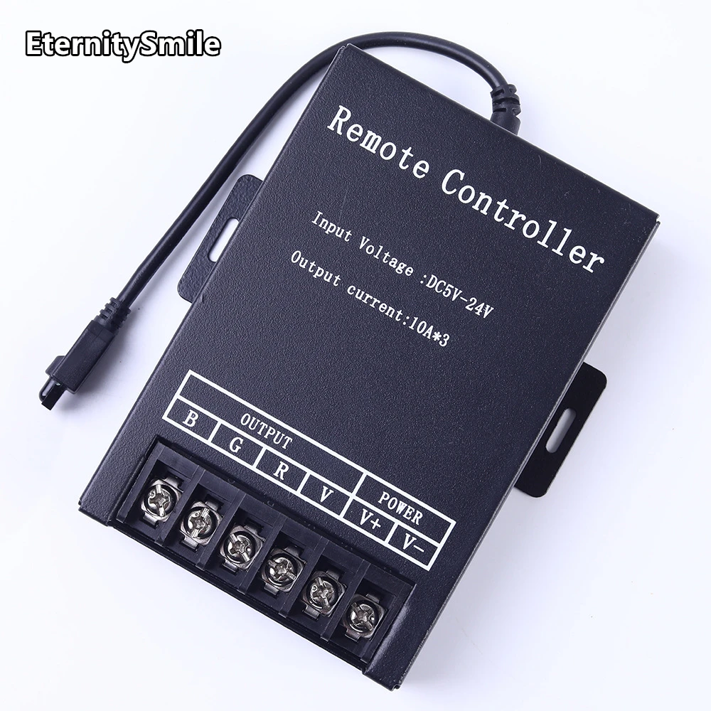 high power led rgb remote controller 12 24v input 10a * 3 output 720w ce rohs remote rf control smd5050 rgb led strip controller