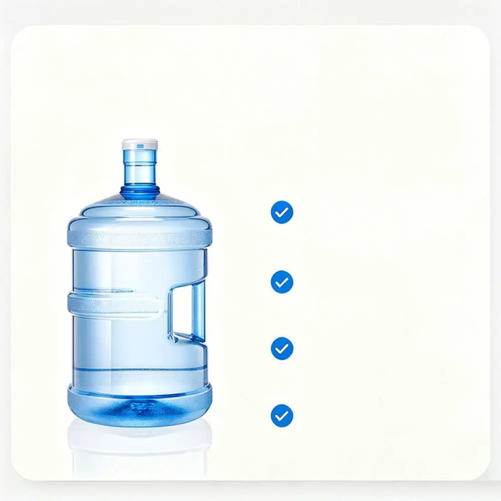 Durable 18 9L PC Water Container Food Grade Thickened For Home Office Water Dispenser Leakproof Blue Tank