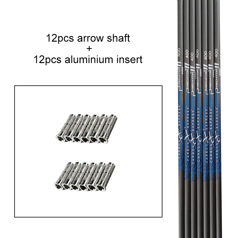 Carbon Arrow Shaft ID 6.2mm Spine300 340 400 500 600 700 800 Arrow Nocks Plastic Arrow Tails Archery Hunting Bow Accessories