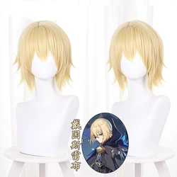 Genshin Impact Dainsleif Cosplay  Wig Blond Wig Cosplay Anime Cosplay Wigs Heat Resistant Synthetic Wigs Halloween