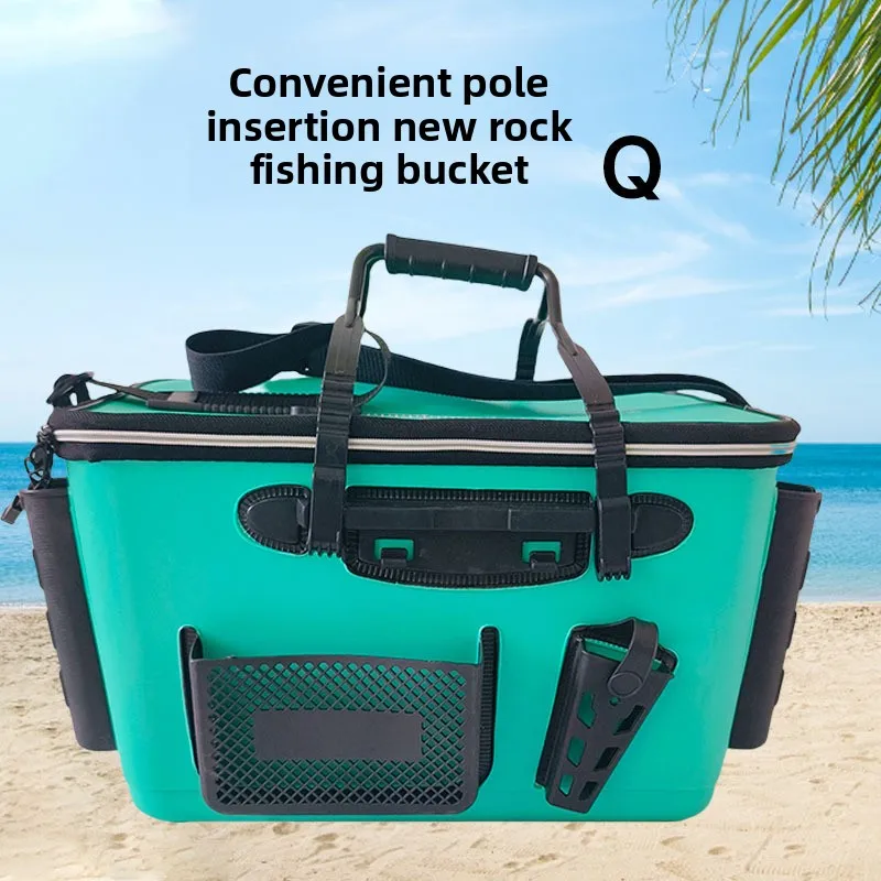 

Thickened Sea Fishing Multifunctional Fishing Box Integrated Molding Luya Rock Fishing Portable and Portable Live Fish Bag