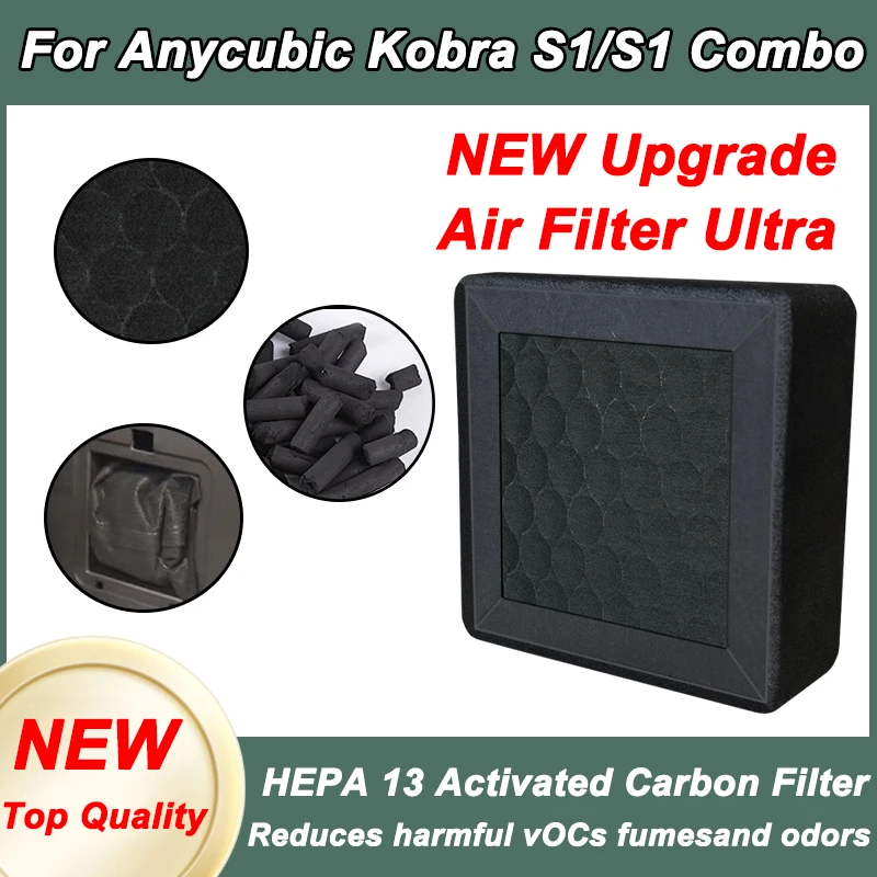 

Новое обновление фильтра с активированным углем/HEPA13 для комбинированного воздушного фильтра Anycubic Kobra S1, ультра 3D-принтеры, замена OEM