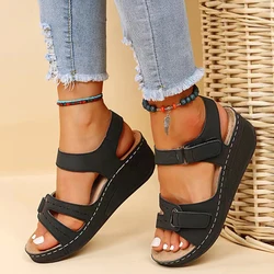 Woman Sandals Shoes Summer Non-Slip Shoes Woman Soft Walking Shoes Wedge Sandals Ladies Beach Female Footwear Women Sandal