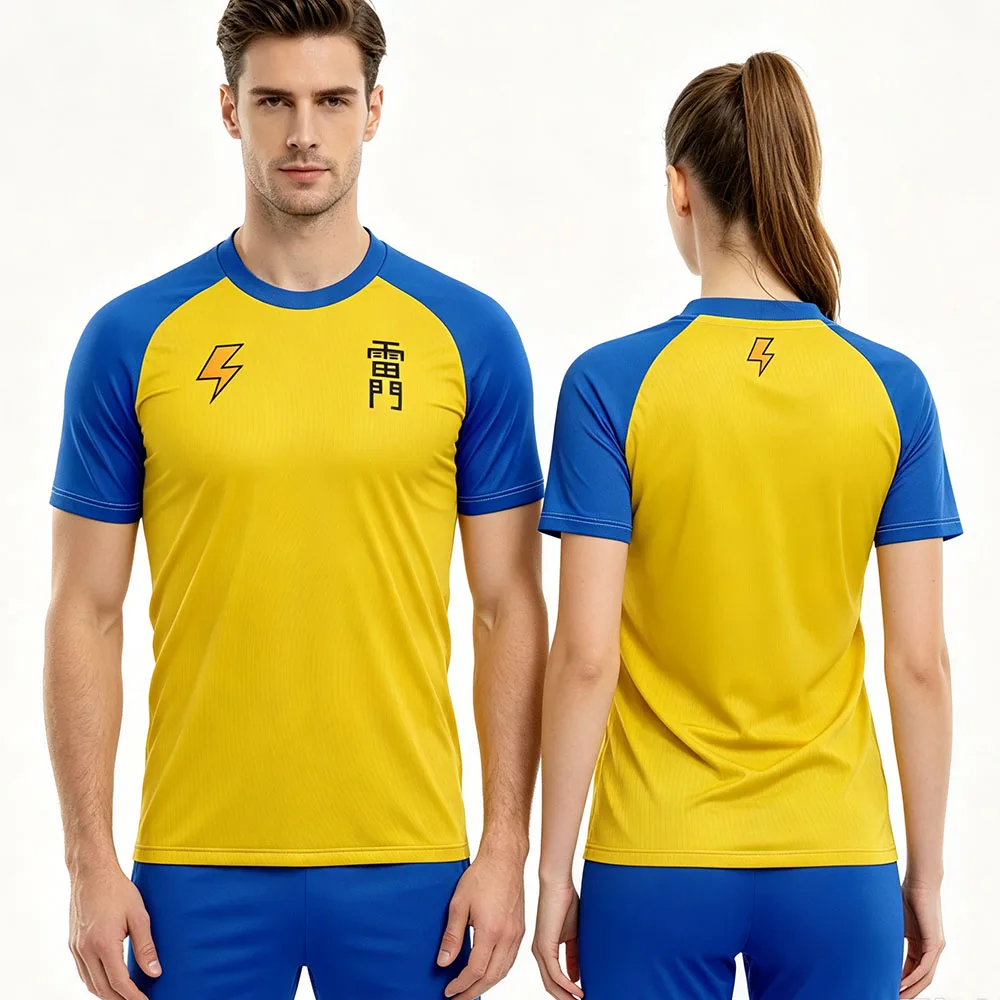 Unisex Streetwear Inazuma Eleven Football Tee Jersey Short Sleeve Loose Casual T-shirt Fashion Summer Graphic Print Tshirts Male