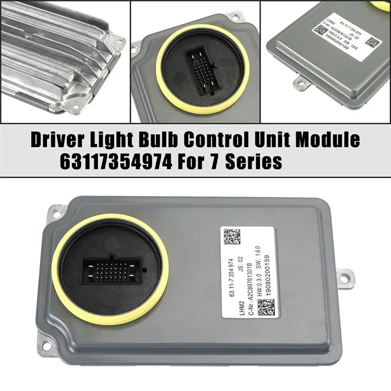 63117354974 7354974 Car Full LED Main Light Control Headlight Module For BMW 7 Series F01 /F02 LCI 2013-2018-A08Q