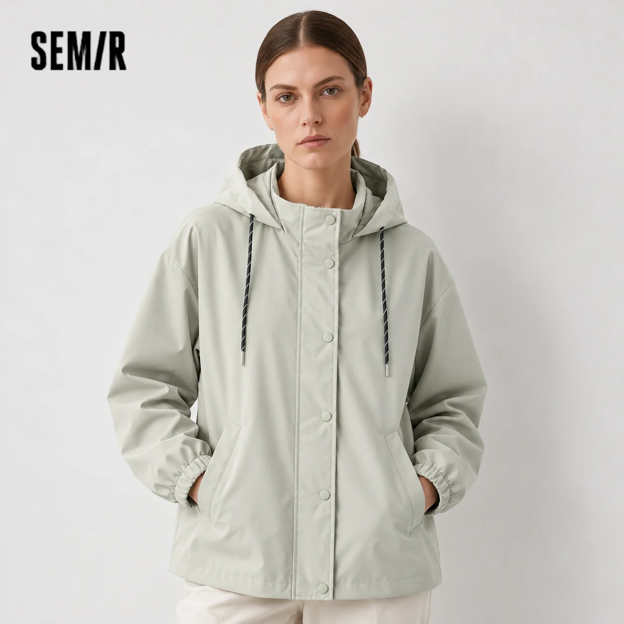 Semir Women Jacket Water Repellent Windproof Loose Outdoor Urban Protective Autumn Lightweight Outerwear Daily Wear 2026