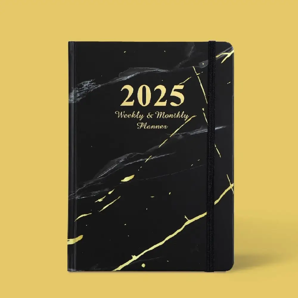 دفاتر ملاحظات مخططة A5 2025 مكونة من 160 صفحة من الورق المقوى دفتر ملاحظات باللغة الإنجليزية ورق سميك جدول كتاب بيانات متعدد الوظائف #5