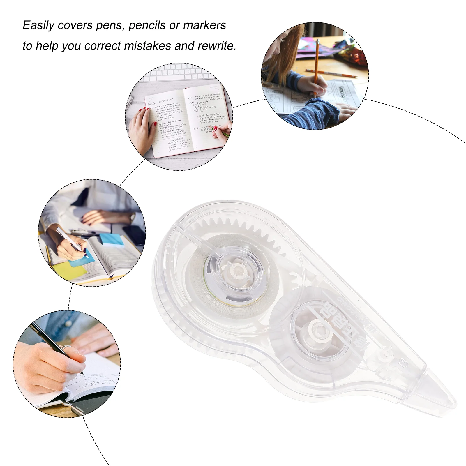 6 Pcs Correction Tape Adhesive Tapes Writing White Out Plastic Small Student Studying Accessories