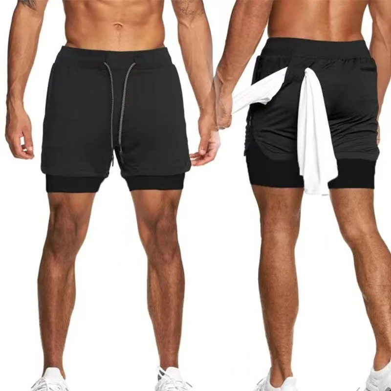 2026 Summer Running Shorts Men 2 in 1 Sports Jogging Fitness Shorts Training Quick Dry Mens Gym Men Shorts Sport gym Short Pants image 6