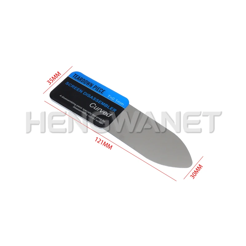 1PCS Steel Metal Mobile Phone Curved LCD Screen Spudger Opening Pry Card Tools Ultra Thin Flexible Mobile Phone Disassemble Tool