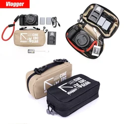 VLOGGER Portable Photographer Storage Bag for Charger 5 Inch Monitor Cameras Battery SLR Micro Lens Carry Bag