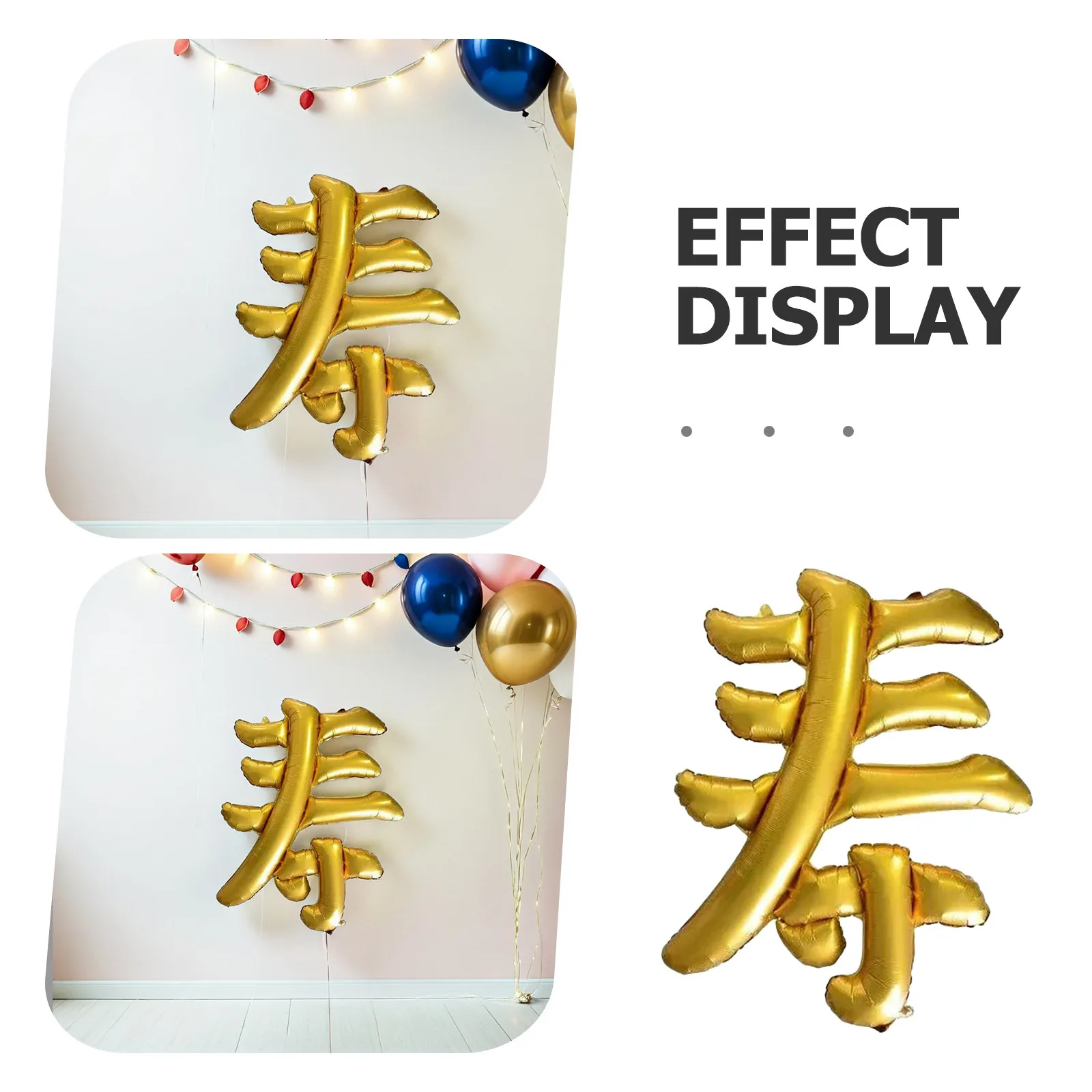 Globos con temática asiática dorada para decoraciones de fiestas de cumpleaños, globos para celebraciones de cumpleaños para adultos, suministros para fiestas de cumpleaños