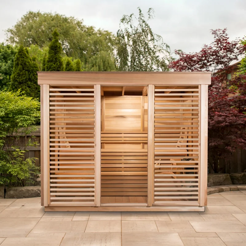 Modern Outdoor Fence Wet Sauna Room