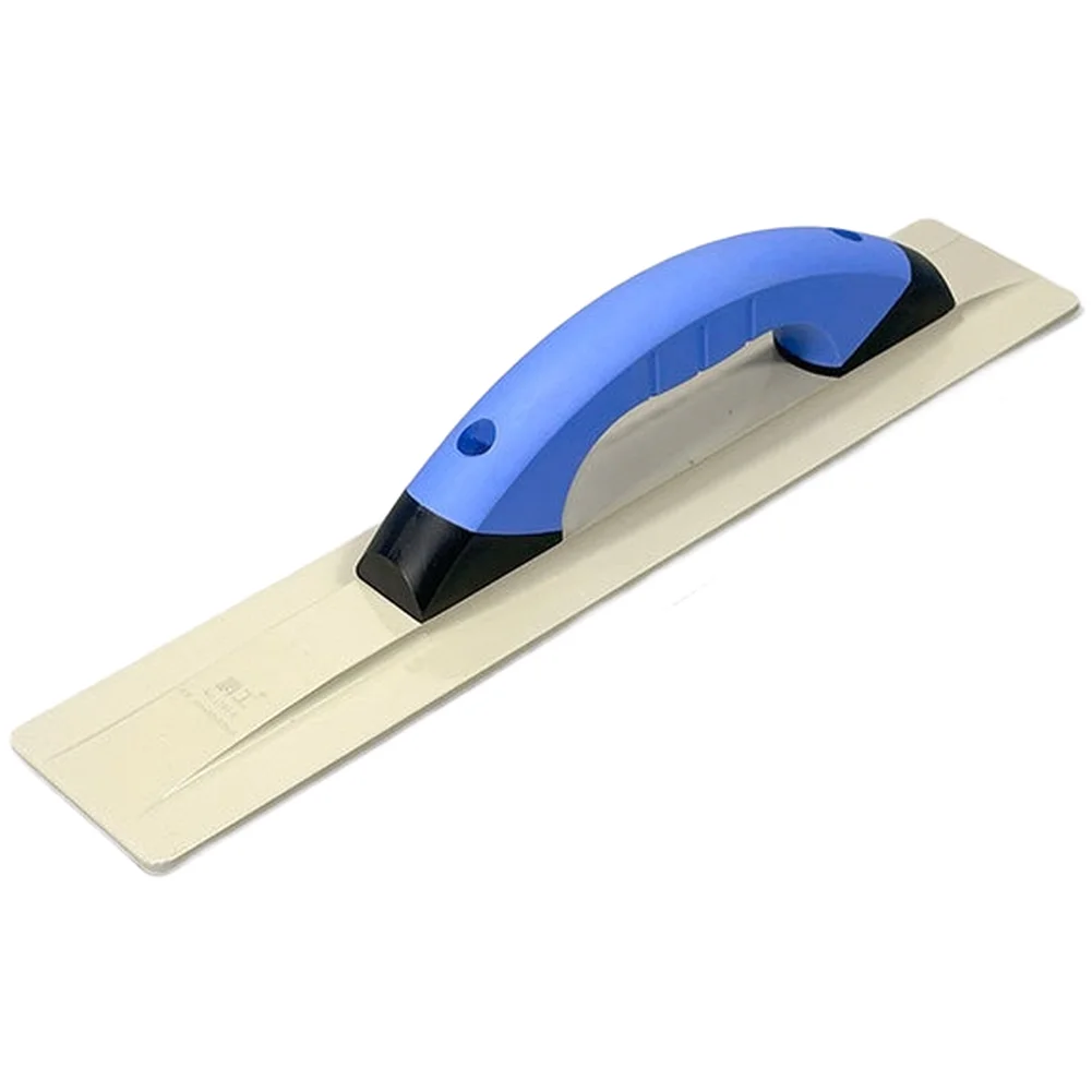 Metal Alloy Plastering Trowel for Professional Wall Floor and Road Work with Ergonomic Black Silver Red Handle