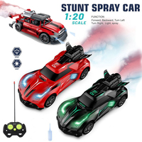 1:20 RC Car Drift Stunt with Spray Light Remote Radio Controlled Car Competitive Racing Cars and Trucks Toys for Boys Christmas