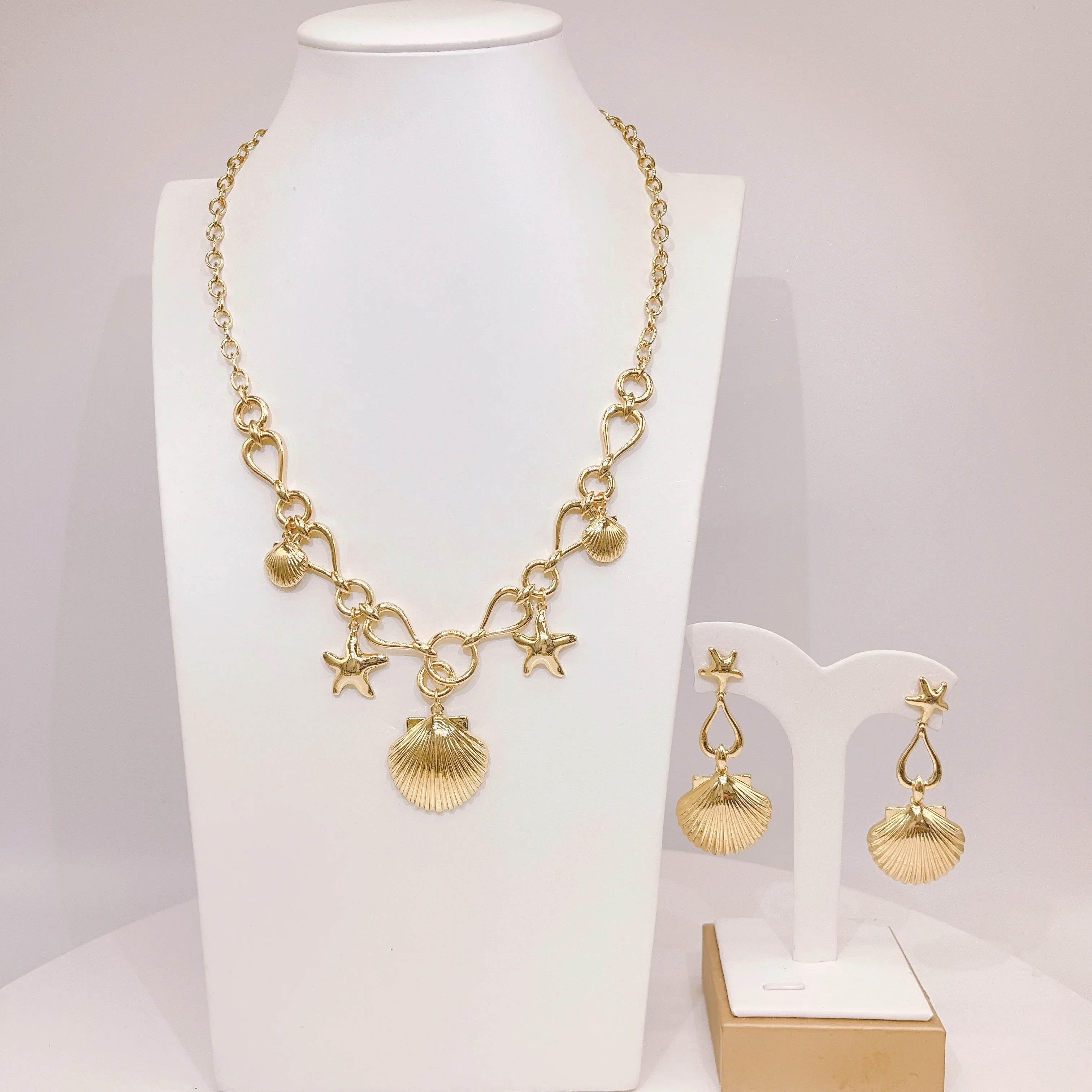 

Lightweight and fashionable 2-piece jewelry set classic women's party banquet accessories