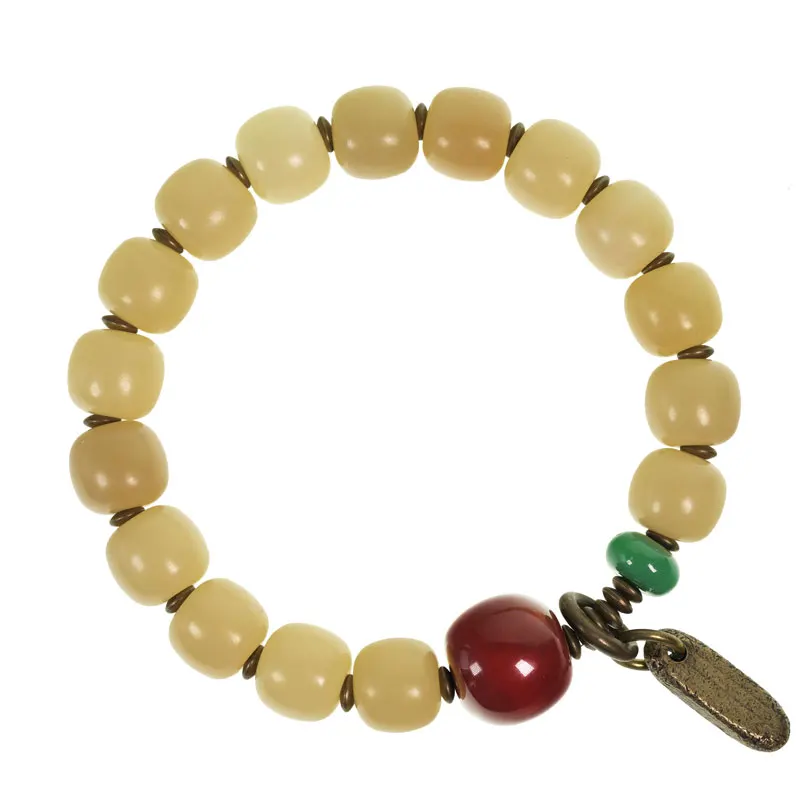 

Jade Bodhi root bracelet, retro playable bead bracelet jewelry for men and women