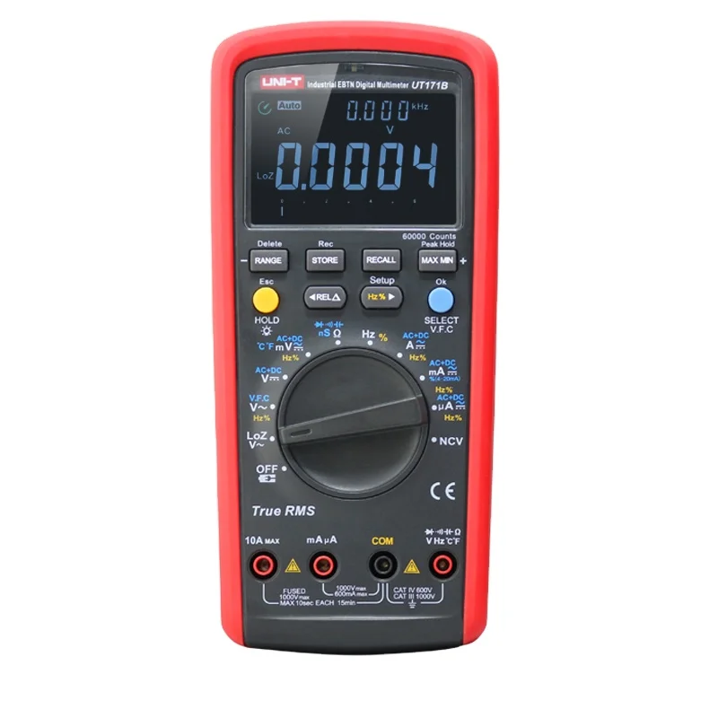 

2025 Hot Sale UNI-T Industrial True RMS Digital Multimeter UT171A UT171B UT171C AC/DC Voltage Current Meter Resistance Tester