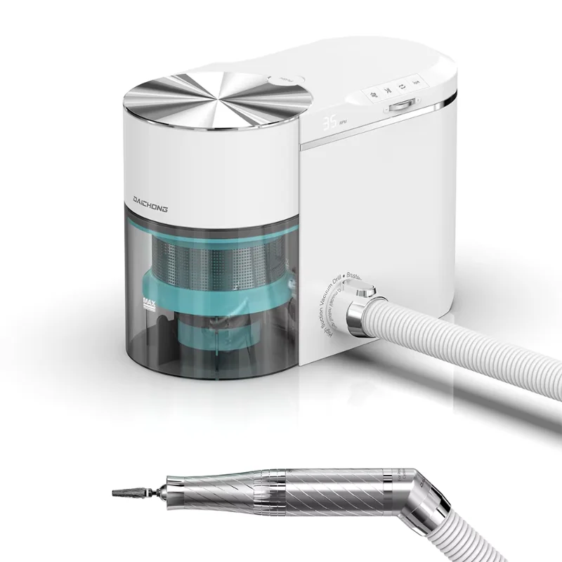 LAMWO DAICHONG 2-in-1 Professional Nail Dust Collector High-Efficiency Suction   Dust Filtration for Clean Manicure Workspace