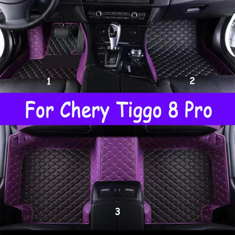 

Автомобильные коврики для Chery Tiggo 8 Pro Five Seats 2022 2023, пользовательские автомобильные подушечки для ног, автомобильный ковер, аксессуары для интерьера