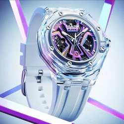 FairAndorra-Montre-bracelet de sport pour homme, étanche, luxe, automatique, mécanique, bracelet en silicone, nouvelle marque, mode, 2023