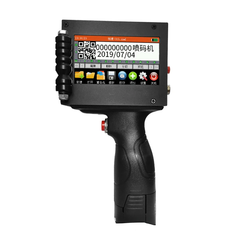 Handheld Ink Jet Printer Size Character Date QR Code