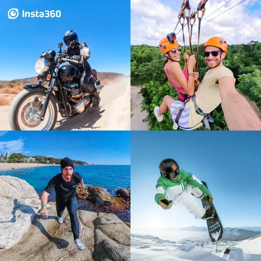 Insta360 ONE RS – Waterproof 4K 60fps Action Camera & 5.7K 360 Camera with Interchangeable Lenses, Twin/ 4K Edition