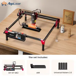 AlgoLaser 10W Laser Engraver with Rotary Roller Riasers Desktop Laser Engraving Machine for Beginners Metal Tumblers Logo Gift
