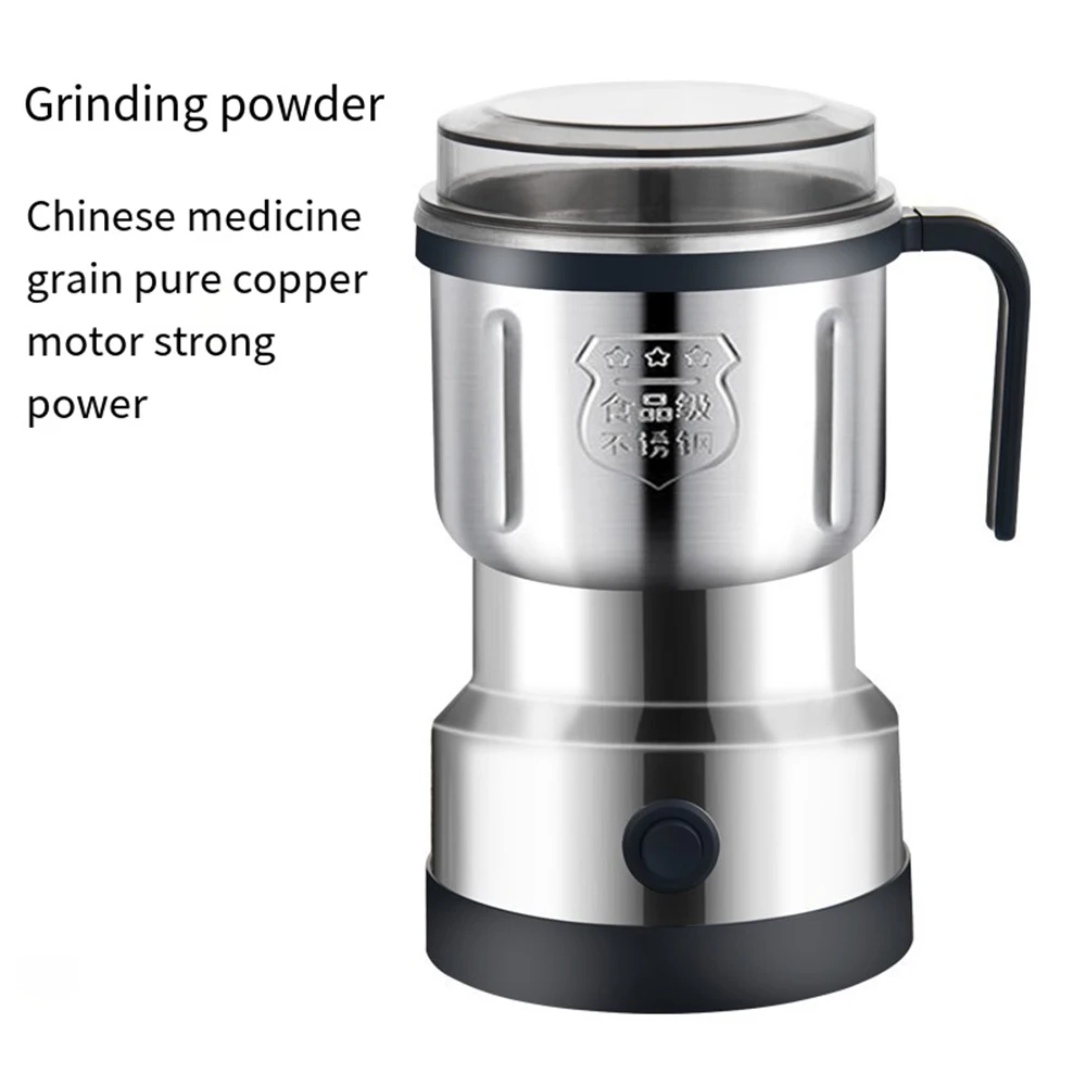 Electric Coffee Grinder Portable Multifunctional Pepper Nuts Spices Grain Beans Maker Mill Machine for Kitchen Home 220V to 240V