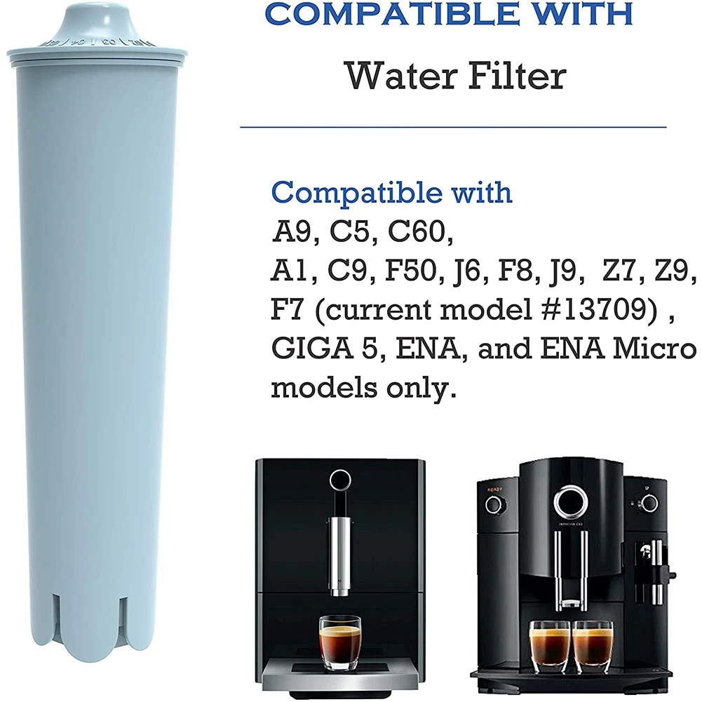 6 упаковок для Jura Clearyl Claris для кофемашин, синий сменный фильтр для воды # A66K