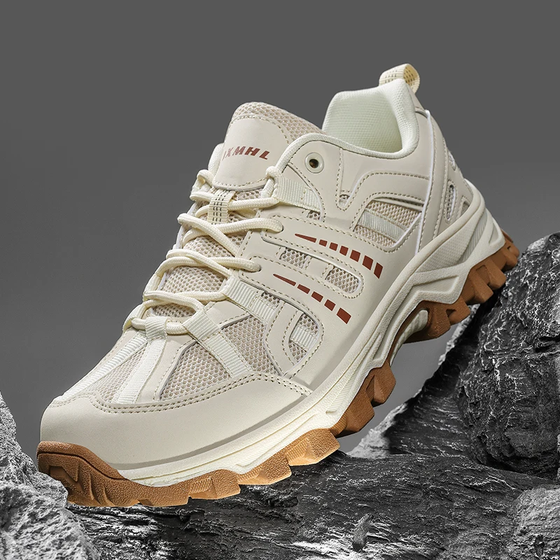 

Breathable Men’s Hiking Shoes Women Outdoor Trainers Lace-up Mesh Trekking Sneakers Walking Hunting Tactical Boots Climbing Shoe