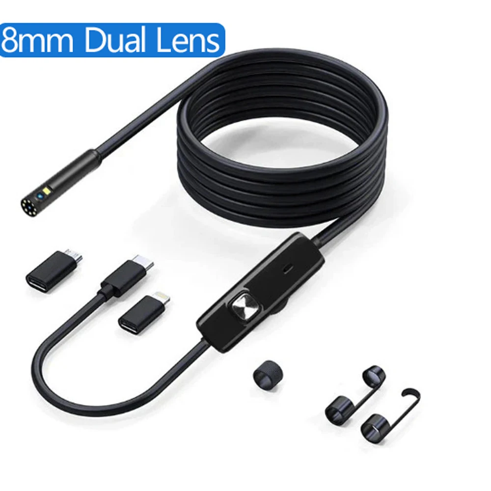 HD1920P Endoscope Inspection  Camera Type-C Mini Inspection Camera IP67  Car Sewer Pipeline Borescope for Android IOS iphone image 5