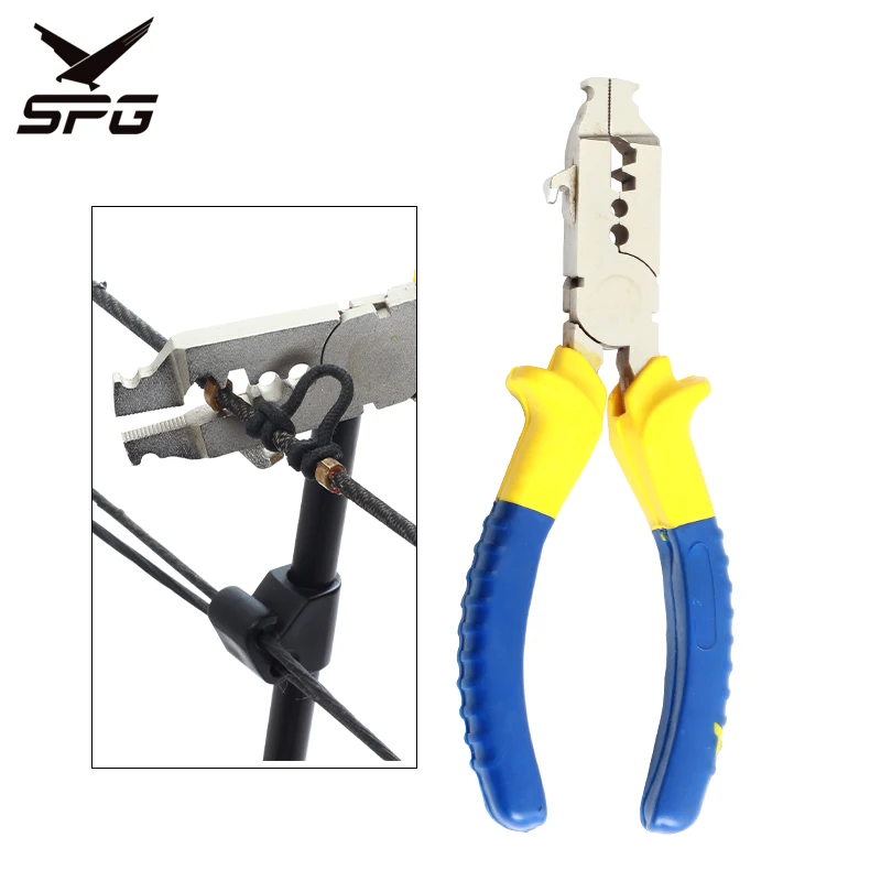 Archery Nock Point Pliers D Loop String Clamp Bowstring Precision Bow and Arrow Equipment Multifunction Bow Tool Pliers