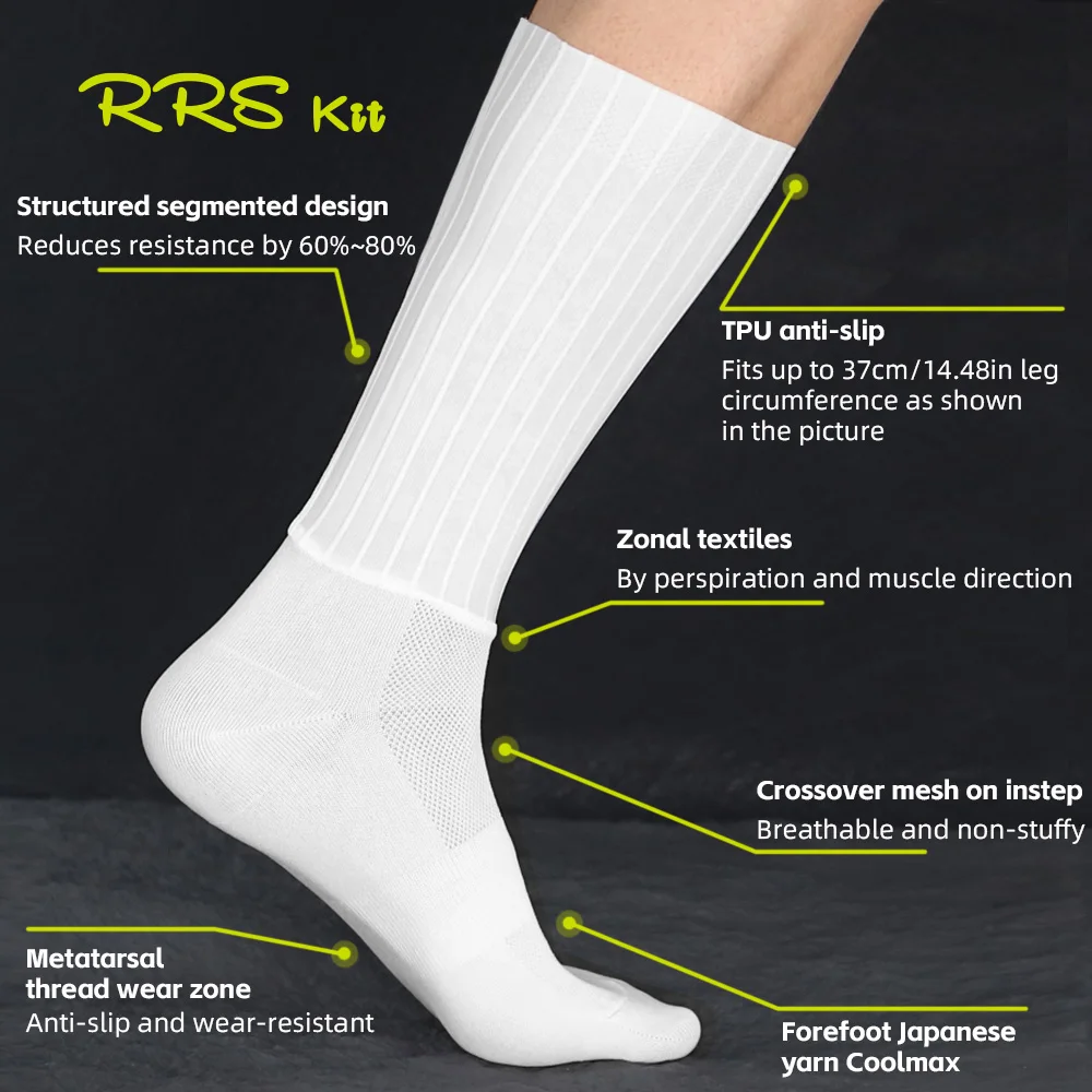 

RRSKIT Cycling Pneumatic Socks Bike Non-slip Wear-resistant High Breathable Sweat Unisex Socks Summer Outdoor Cycling Equipment