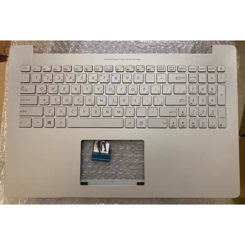 Nuevo para Asus N501 N501VW UX501V UX501VW G501V, teclas plateadas con carcasa plateada y retroiluminación, bilingües en persa e inglés