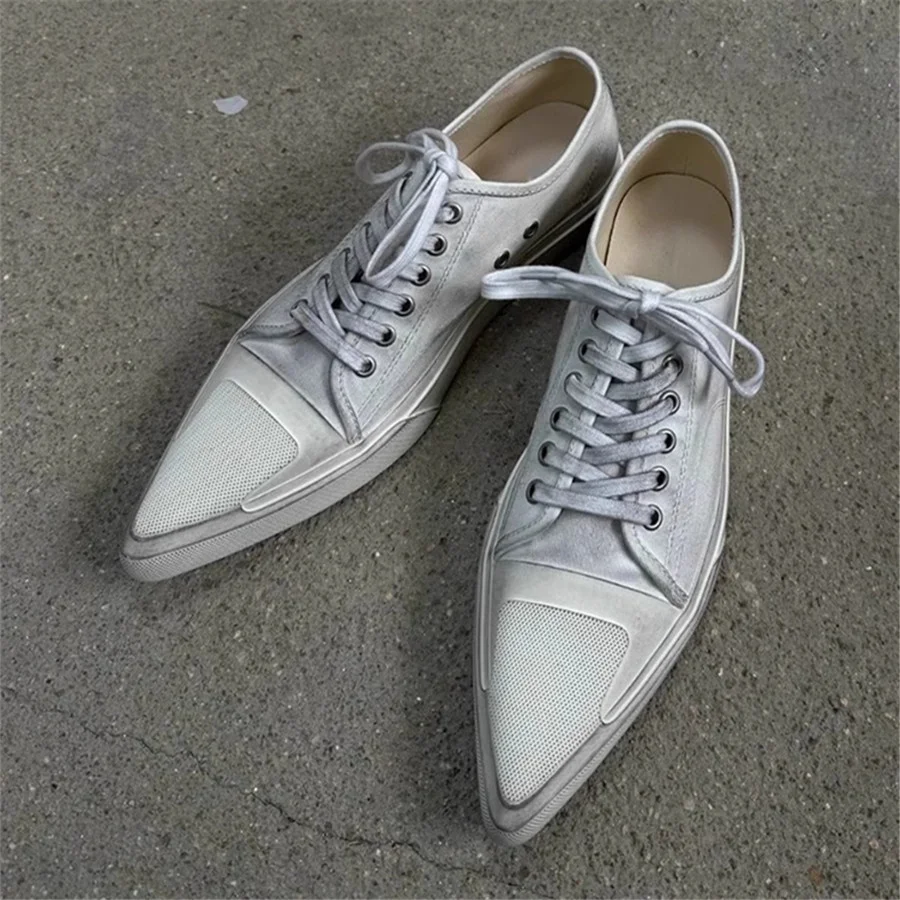 

Новые женские кеды 2026 года с острым носком в винтажном стиле, уличные крутые кроссовки на платформе для увеличения роста, повседневные спортивные туфли для женщин