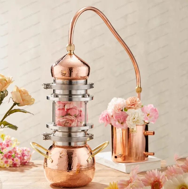 3 liters thickened household small purification machine retro pure copper brandy brewing foreign wine device