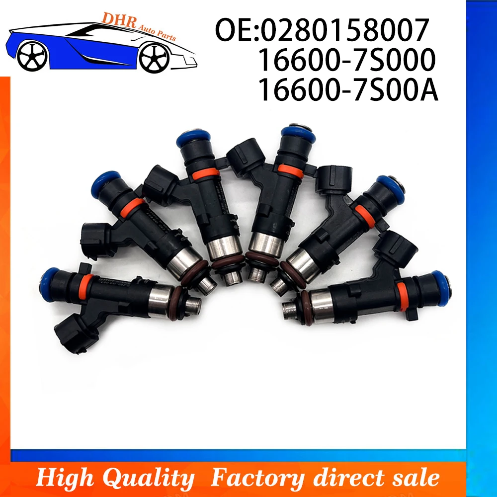 Gasoline Fuel Injector 0280158007 16600-7S000 16600-7S00A for Nissan Infiniti QX56 4.0L car fuel injector 166007S000 166007S00A