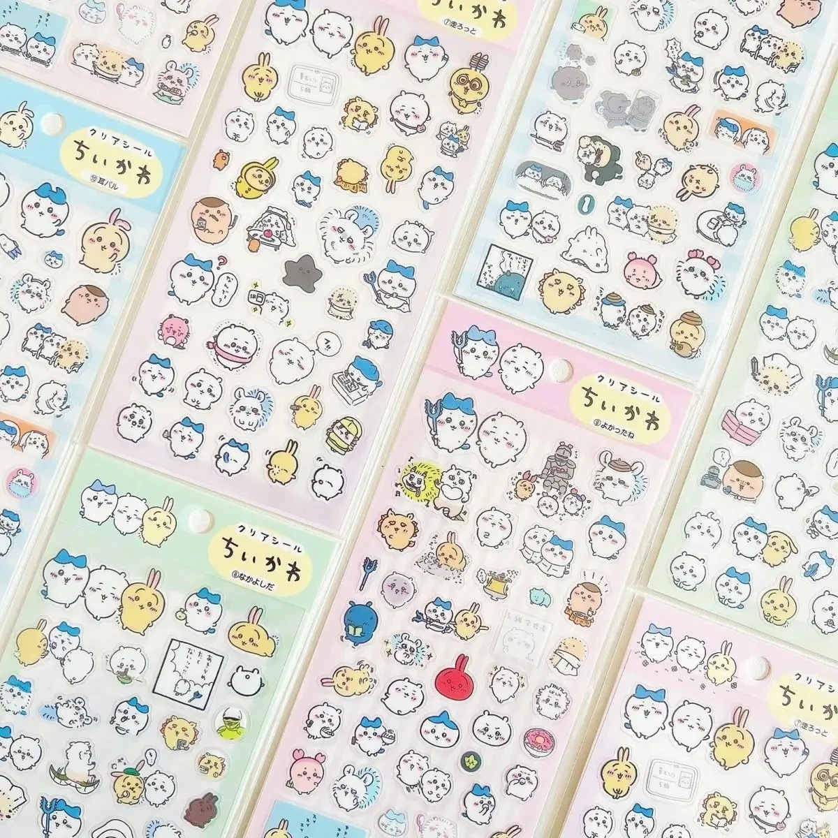 

yiji Cute Stickers Hachiware USAGI Pvc Stickers Self-deprecating Bear Cute Water Cup Notebook DIY Kawaii Sticker Decoration