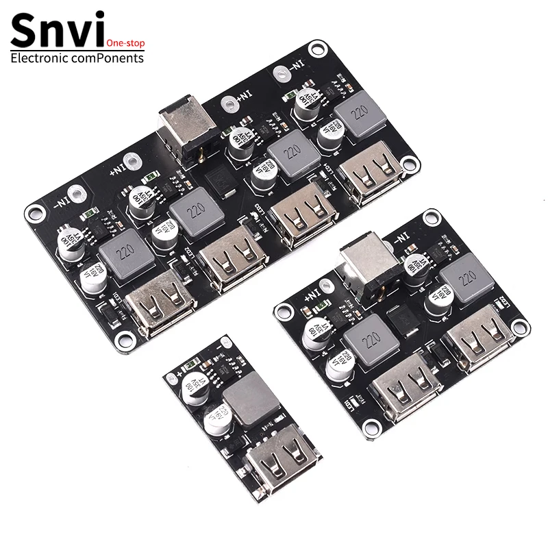 SNVI USB QC3.0 QC2.0 USB DC-DC Buck Converter Charging Step Down Module 6-32V 9V 12V 24V to Fast Quick Charger Circuit Board 5V