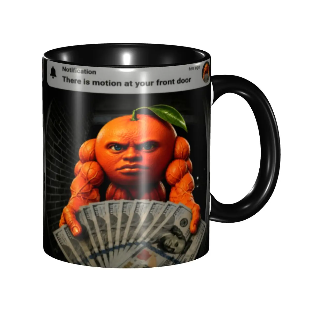 Din Dun Motion At Your Front Door Brainrot Udin Din Humor Mug Fun Coffee Cup Birthday Gifts For Friends