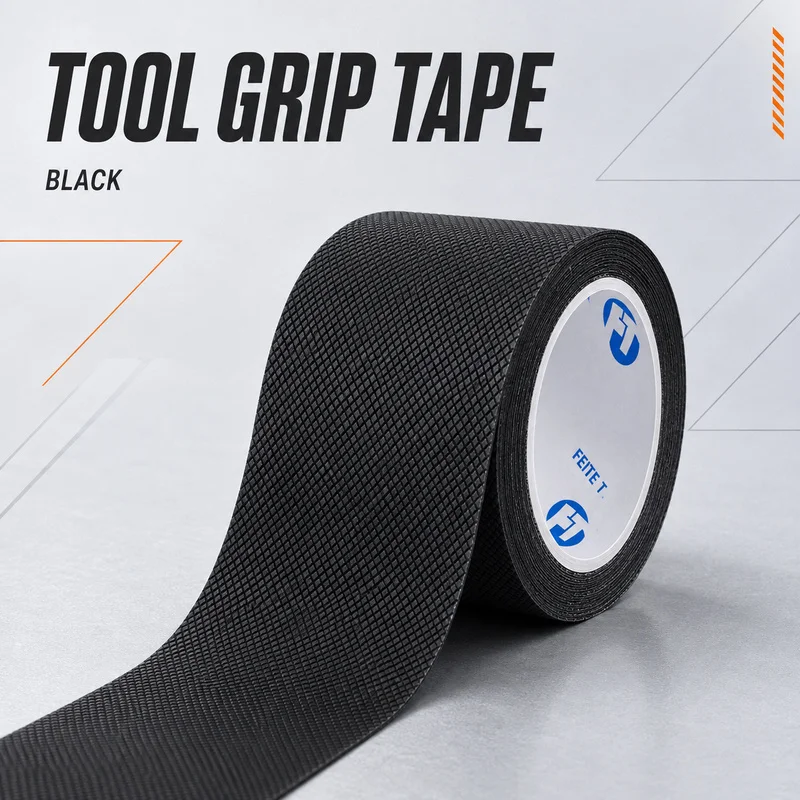 Non-Slip Tool Grip Tape Self Adhesive Anti Slip Handle Wrap Shock Absorption Wear Resistant Grip Tape for Drill Wrench Pliers