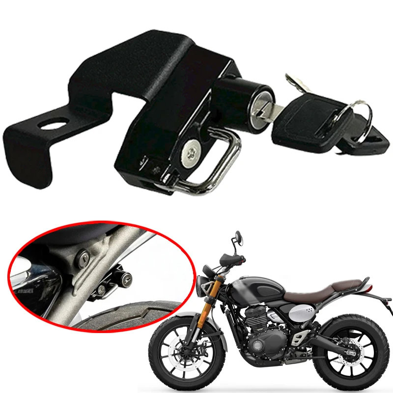 

Motorcycle Helmet Lock Anti-theft Security Mount Hook For Speed400 Scrambler400X Scrambler 400X Speed 400 2024-2025 Helmet Lock