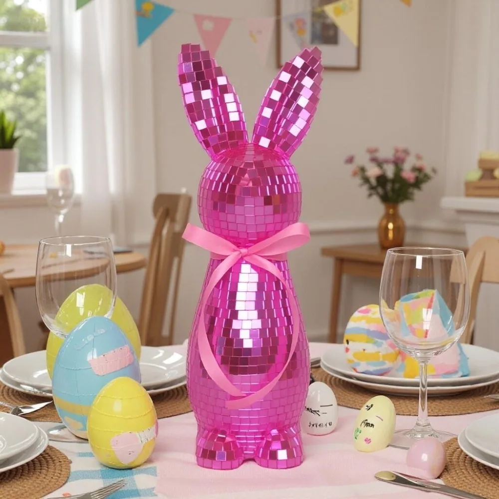 

Collectible Art Glass Glass Rabbit Figurines Animal Figures Table Ornament Valentine's Day Gifts