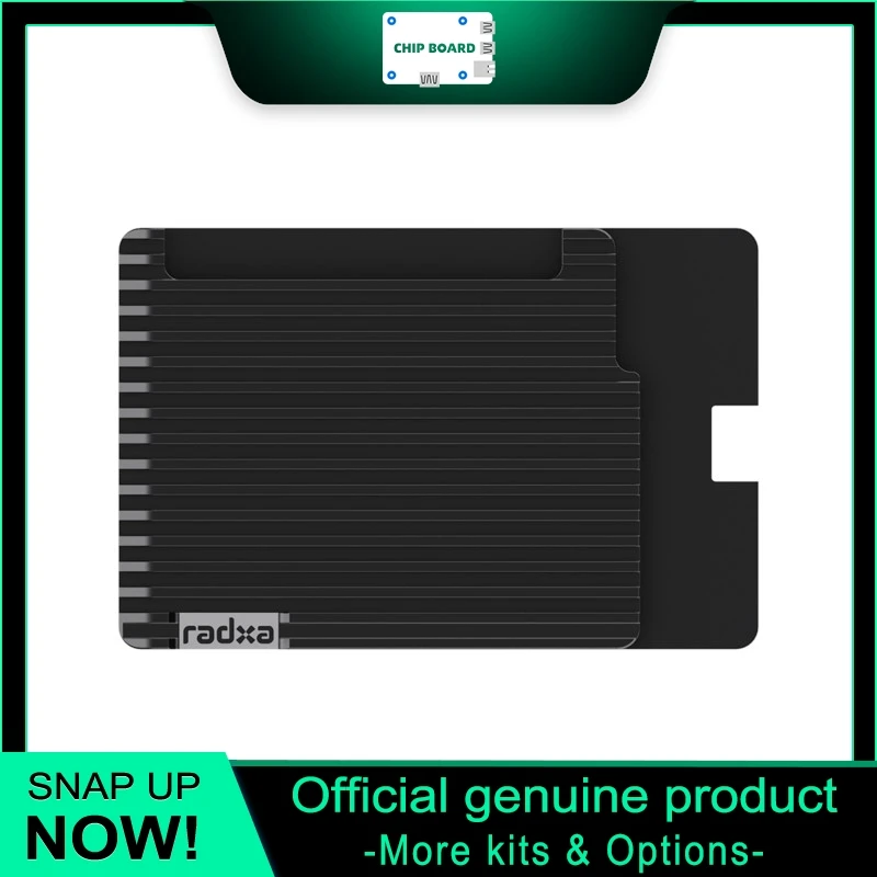 Sipeed Radxa 7056A Armor Case, Aluminum Heatsink, Passive Cooling for Dragon Q6A Cubie A7A ROCK 5A/5C