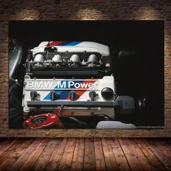 M Power M3 E30 E46 Super Racing Car Posters Wall Art Picture Decorative Printed Canvas Paintings For Living Room Home Decor