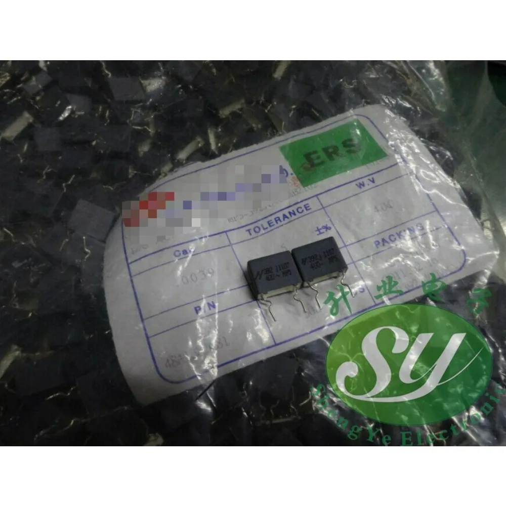 

50PCS 0.0039uf/400vAC 3900pf 3.9nf 392 brand-new 10mm film capacitor