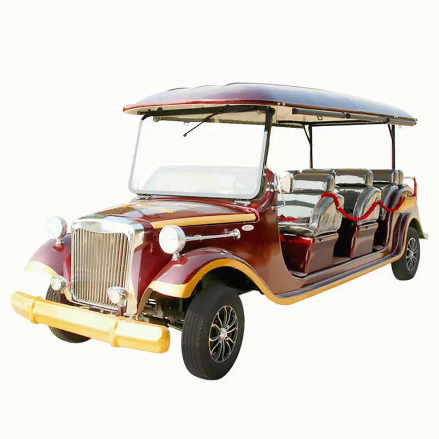 Travel Electric Lift Golf Cart Classic Retro Electric Car 5/8 Seats Electric Classic Car Body Color Can Be Customized For Free