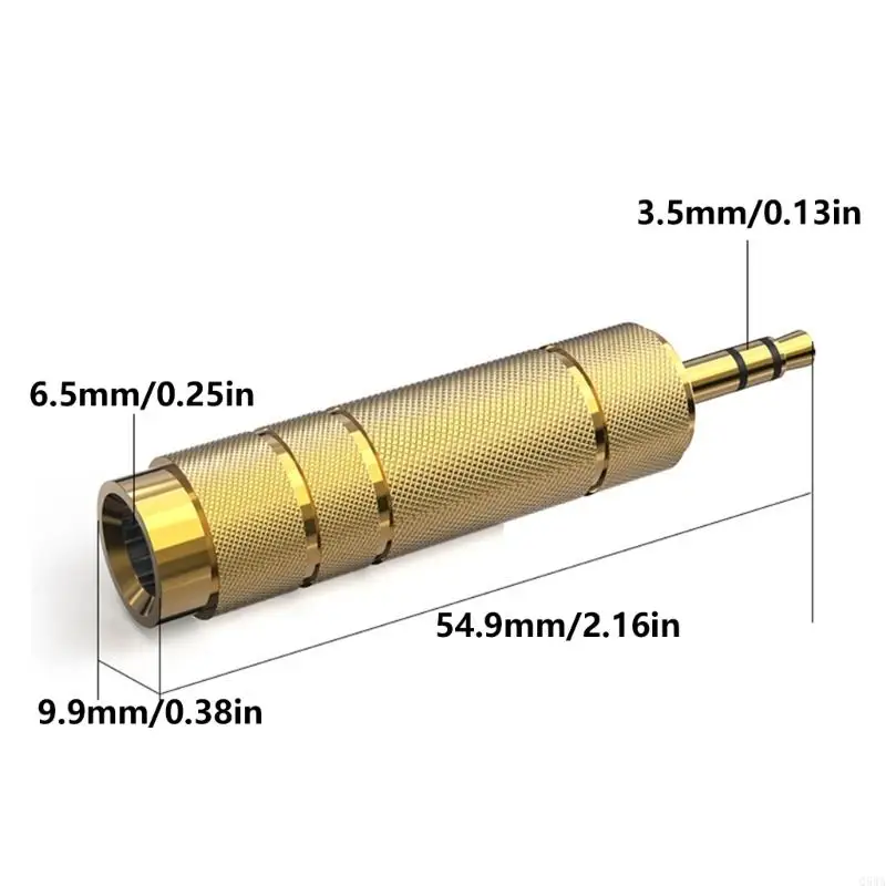 Q5WA Professional Adapter для наушников от 6,5 мм до 3,5 мм/3,5 мм до 6,5 мм адаптер преобразователя
