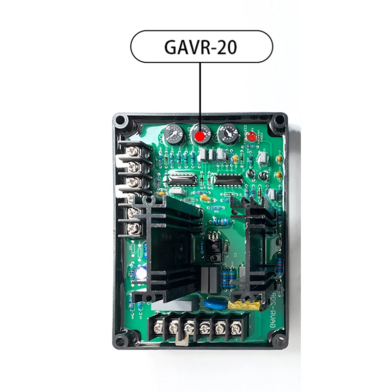 

GAVR-20A Бесщеточный генератор Автоматический регулятор напряжения 12A AVR Регулятор напряжения для бесщеточных генераторов 220/380/40OVAC